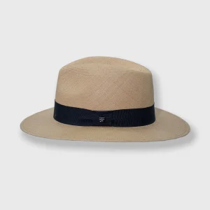 The don chapeau panama naturel à ruban marine, City Sport