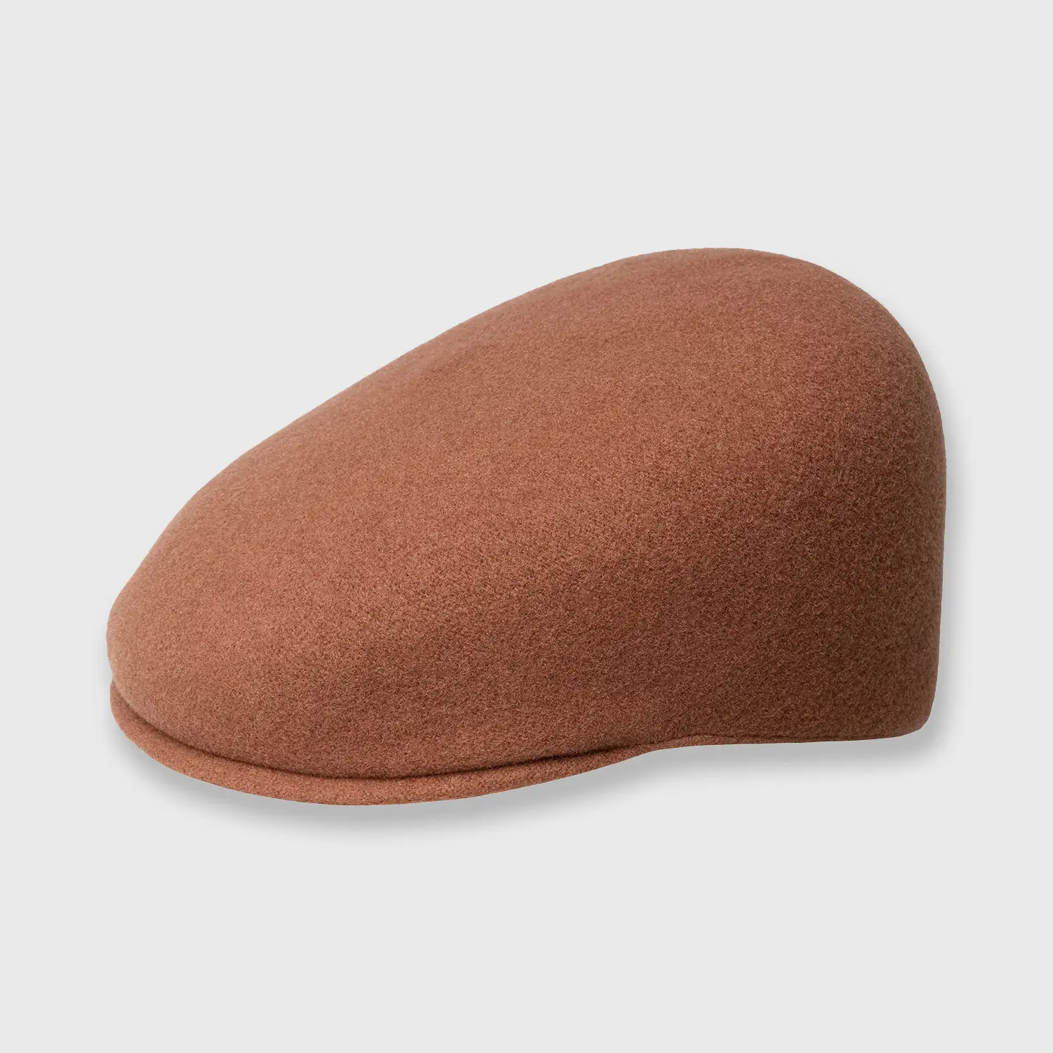 Casquette plate en laine Kangol rouille