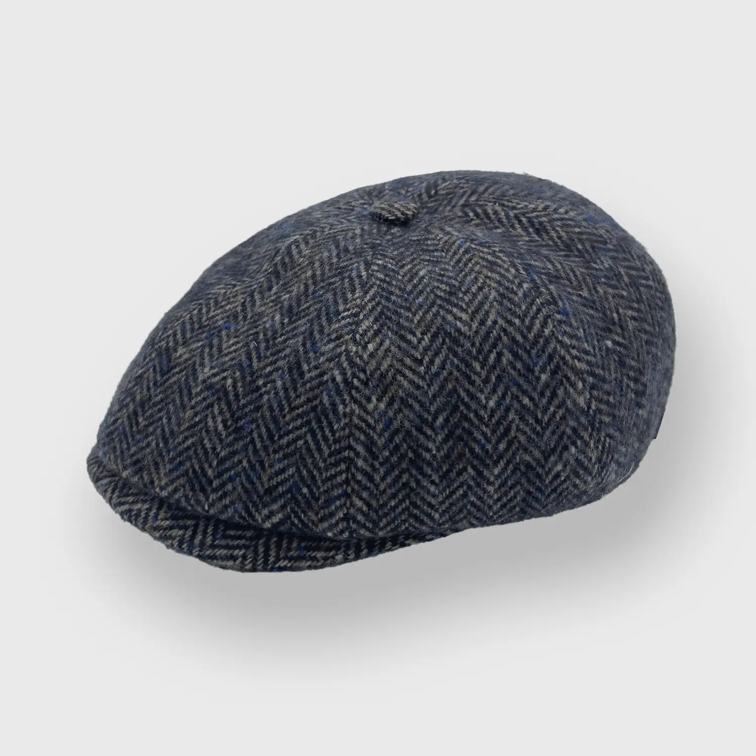 The mechanic newspaper boy cap virgin wool Alfonso D'este, tilted