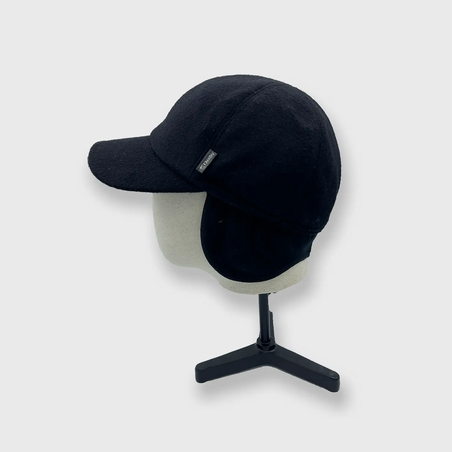 Casquette "The pitcher" en téflon noir avec rabats Derby Sport – Image 3