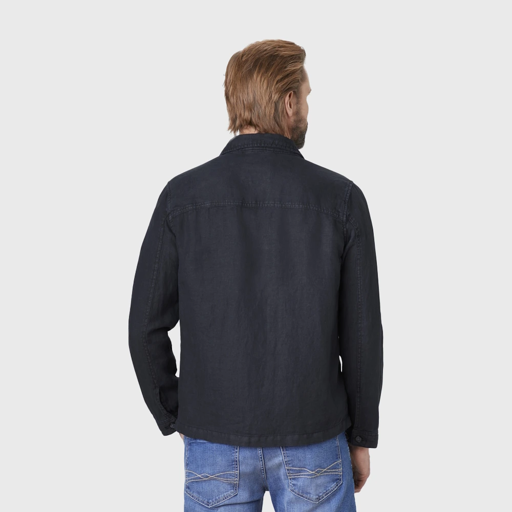 Cardigan en lin marine "Saint Tropez" S4 – Image 3