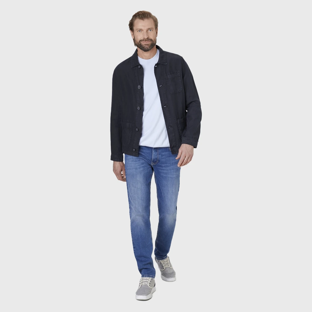 Cardigan en lin marine "Saint Tropez" S4 – Image 2