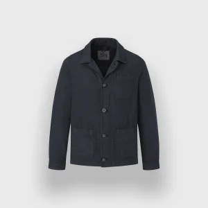 Cardigan en lin marine "Saint Tropez" S4