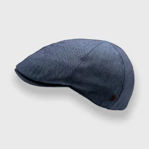 "The barber" Linen blue cap Alfonso D'este