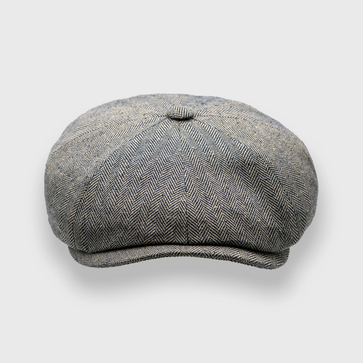 "The Mechanic" Casquette en soie grise à chevrons Alfonso D'este – Image 3