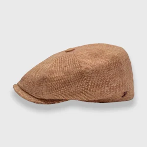 "The Mechanic" Casquette en soie pêche Alfonso D'este