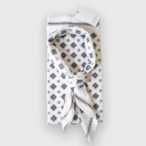 "Casanova" foulard/bandana blanc à motif