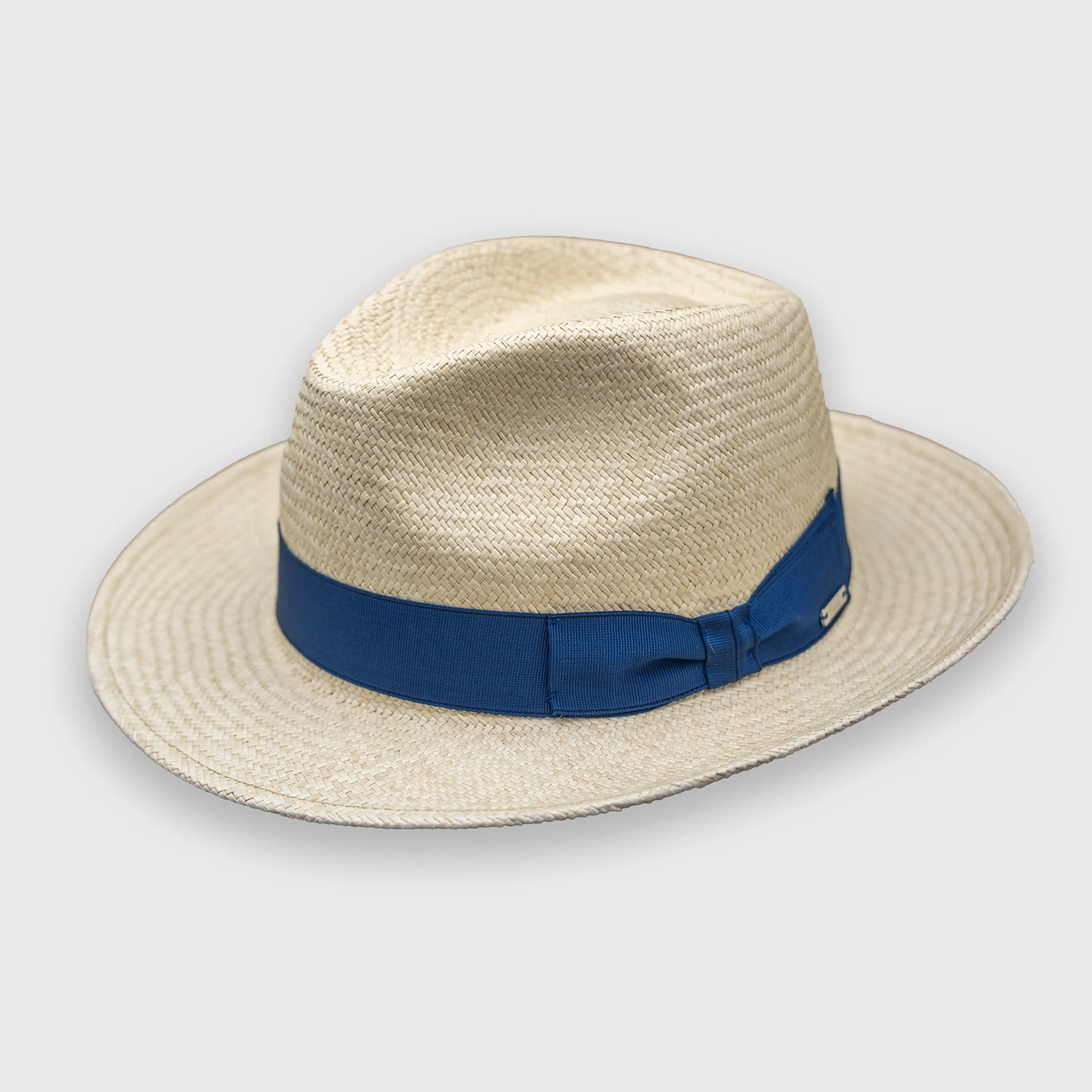 "The Don" chapeau panama classique avec bande bleue Fernandez – Image 2