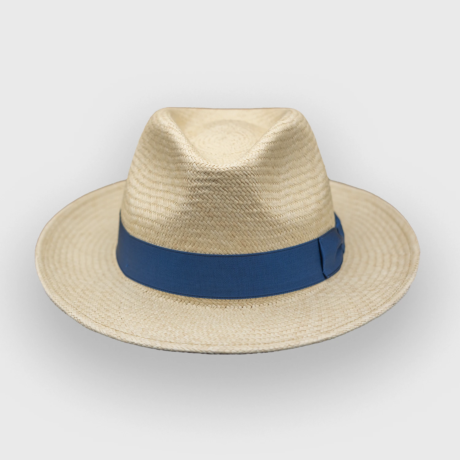 "The Don" chapeau panama classique avec bande bleue Fernandez – Image 3