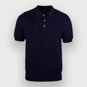 polo texturé lin/coton