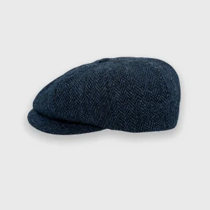navy Harris tweed pet van het merk Wellington.