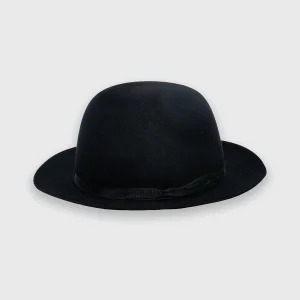 Chapeau pliable en feutre de poil noir, à remettre en forme à volonté, de la marque Fernandez y Roche, sur la boutique Harbor of Men, vignette