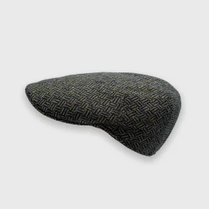 "The driver" Casquette en laine à chevrons Portaluri