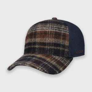 Casquette camionneur laine shetland à carreaux Stetson (taille unique)