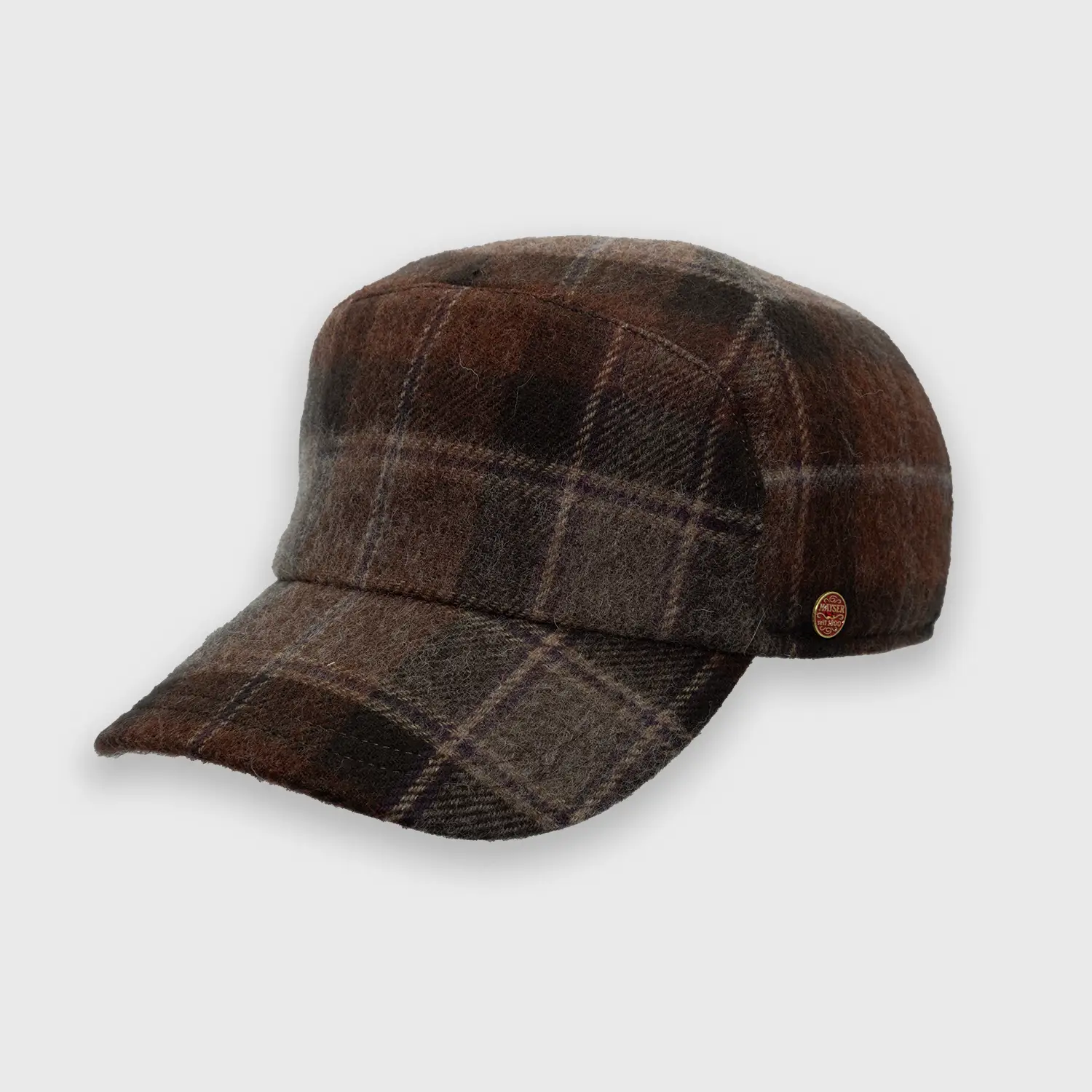 pet in wol met oorkleppen van het merk Mayser op de webshop van Harbor of men zijkant.