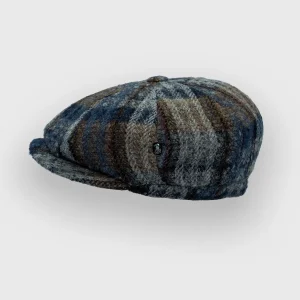 Vignette d'une casquette newspaper boy en tissu rustique