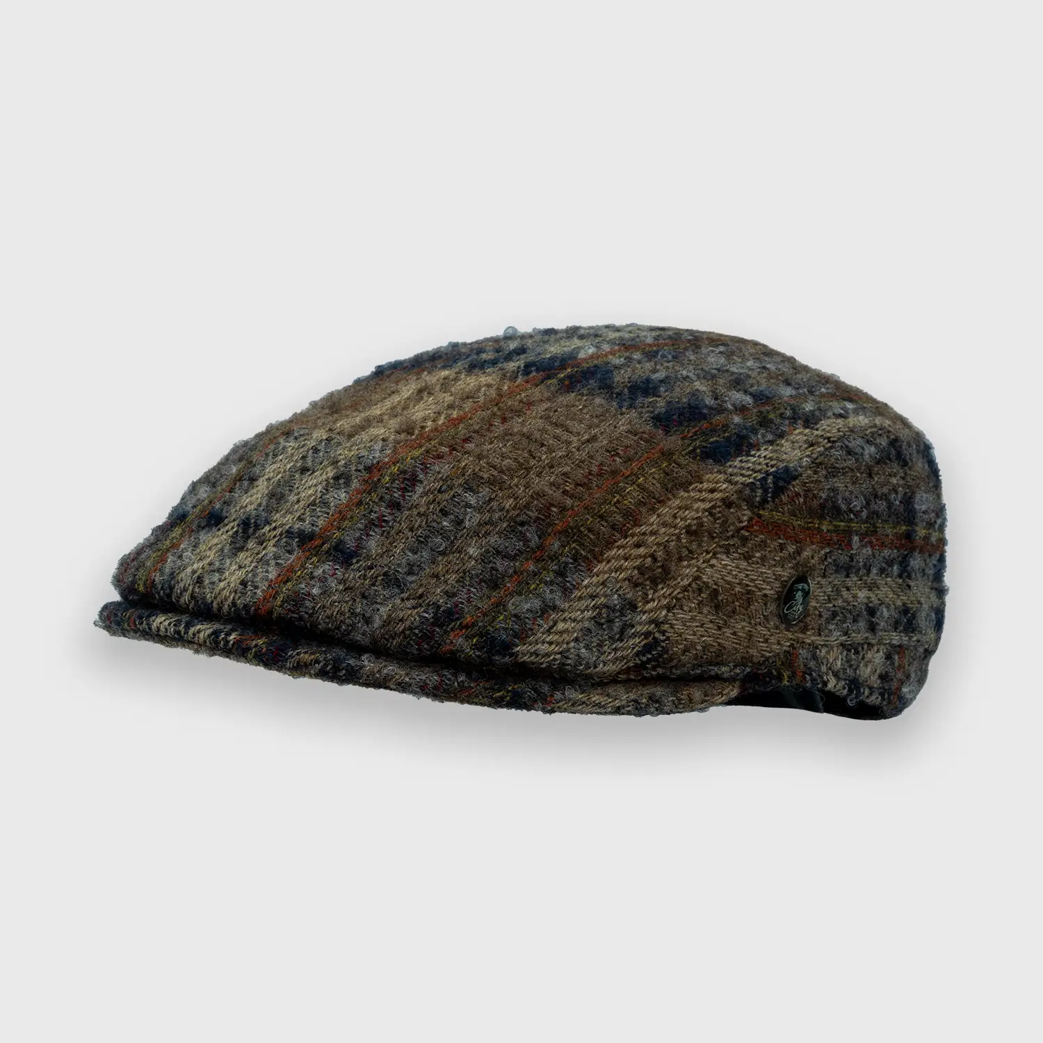 Casquette inclinée, en tissu rustique