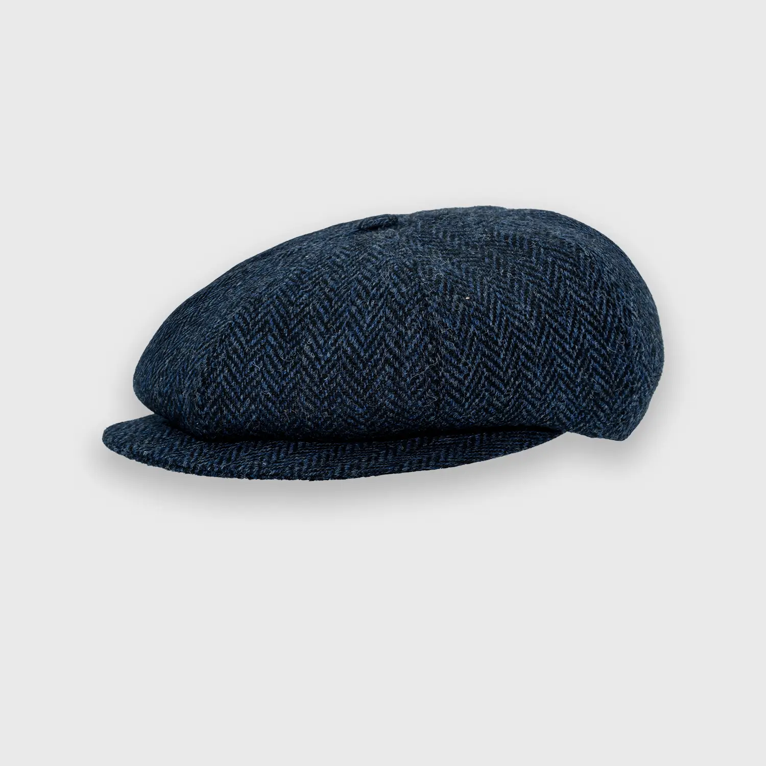 "The mechanic" Harris tweed bleu marine Wellington – Image 2