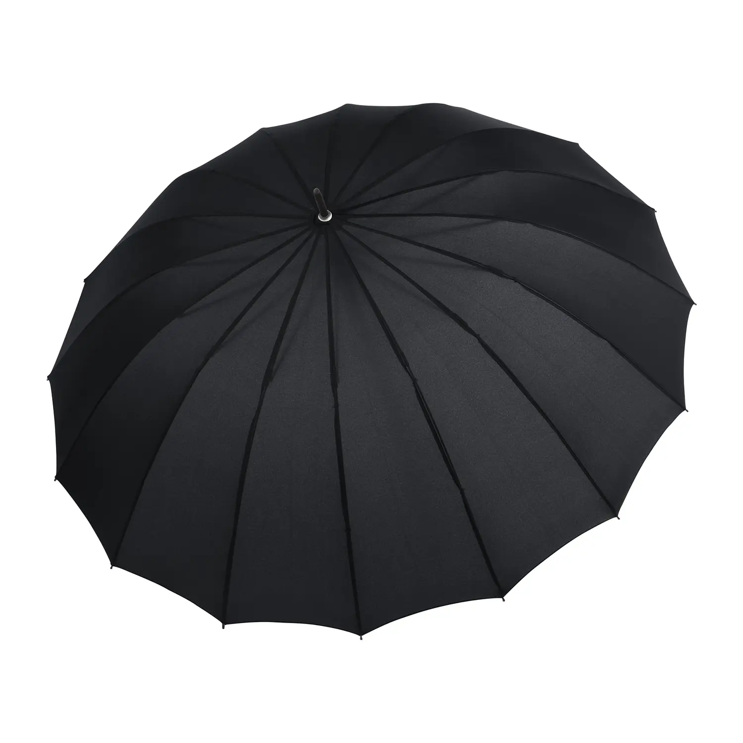 Grand parapluie noir ouvert, Derby Umbrellas.