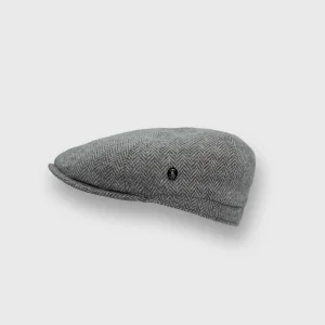 The barber eco-friendly merino wool herringbone gray, thumbnail