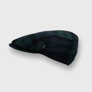 The handler English tweed check emerald green with blue, City Sport, thumbnail