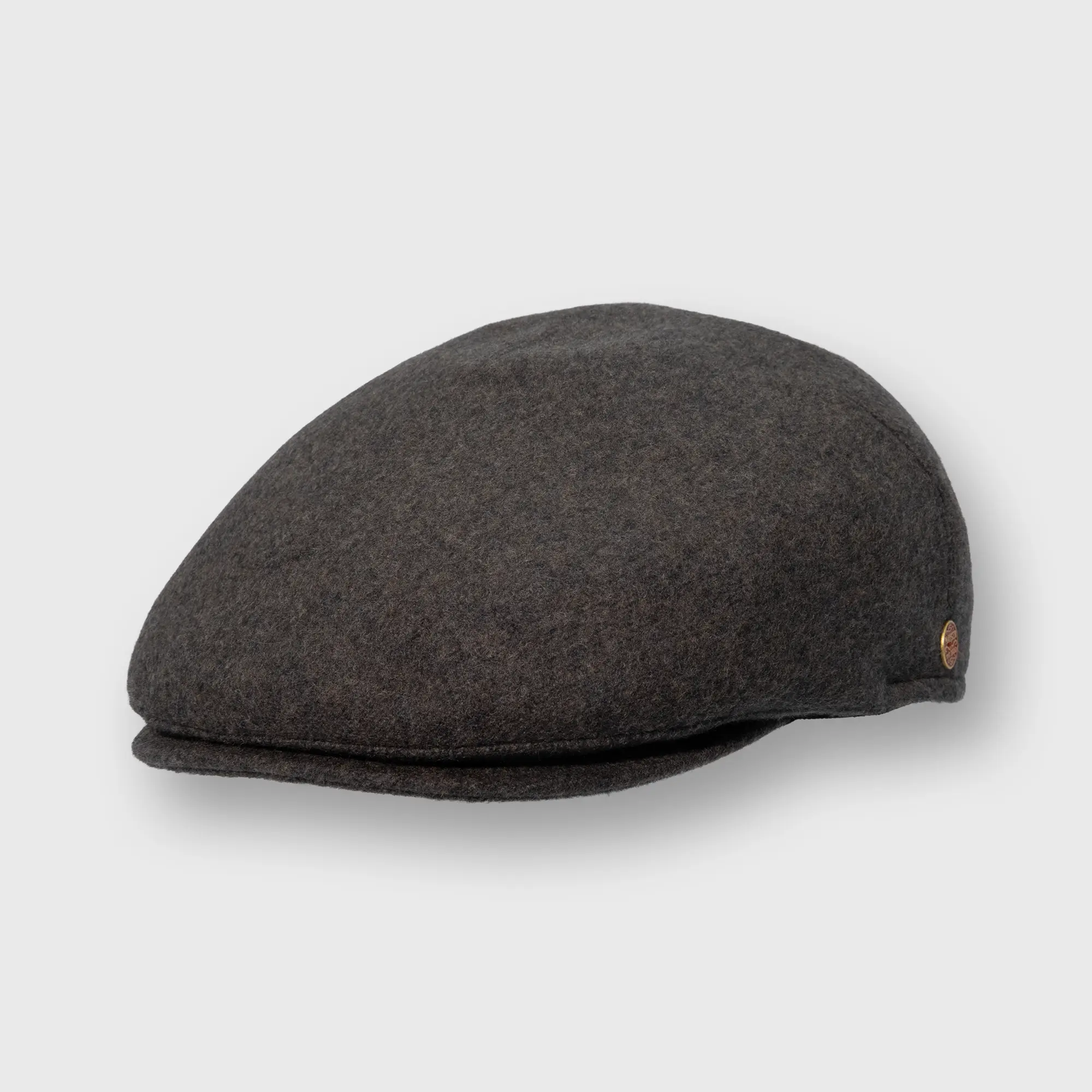 Casquette brune en laine de la marque Mayser, incliné