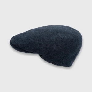 Casquette plate classique en laine, de la marque Derby Sport, bleu foncé, sur la boutique Harbor of Men, vignette