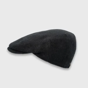 Casquette plate classique en laine, de la marque Derby Sport, gris foncé, sur la boutique Harbor of Men, vignette