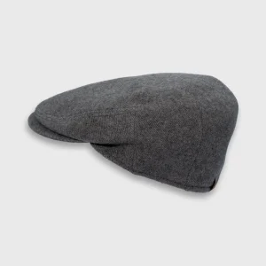 Klassieke wol flat cap pet van het merk Derby Sport in licht taupe grijze kleur op de webshop van Harbor of men thumbnail.