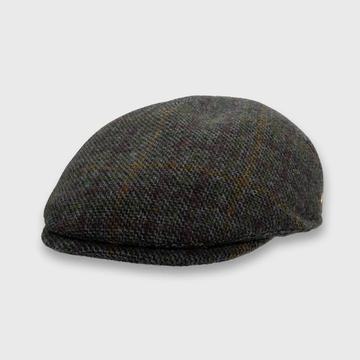 Casquette en laine verte à fins carreaux de la marque Mayser, sur la boutique Harbor of Men, incliné