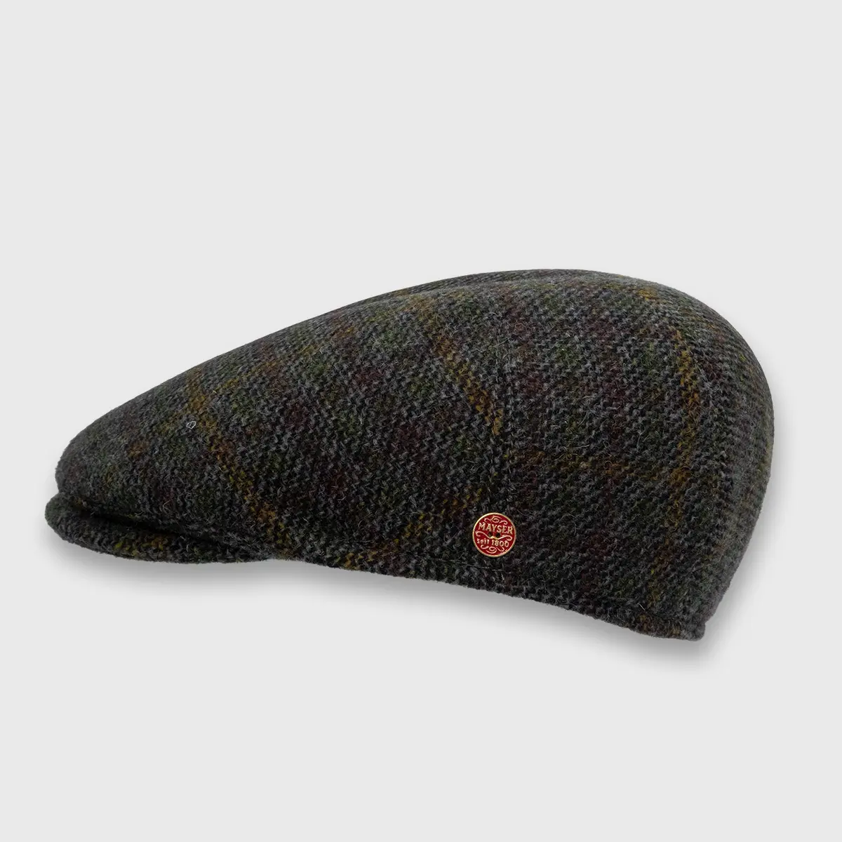 Casquette en laine verte à fins carreaux de la marque Mayser, sur la boutique Harbor of Men, vignette