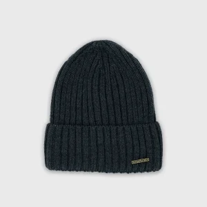 Bonnet mérinos gris foncé
