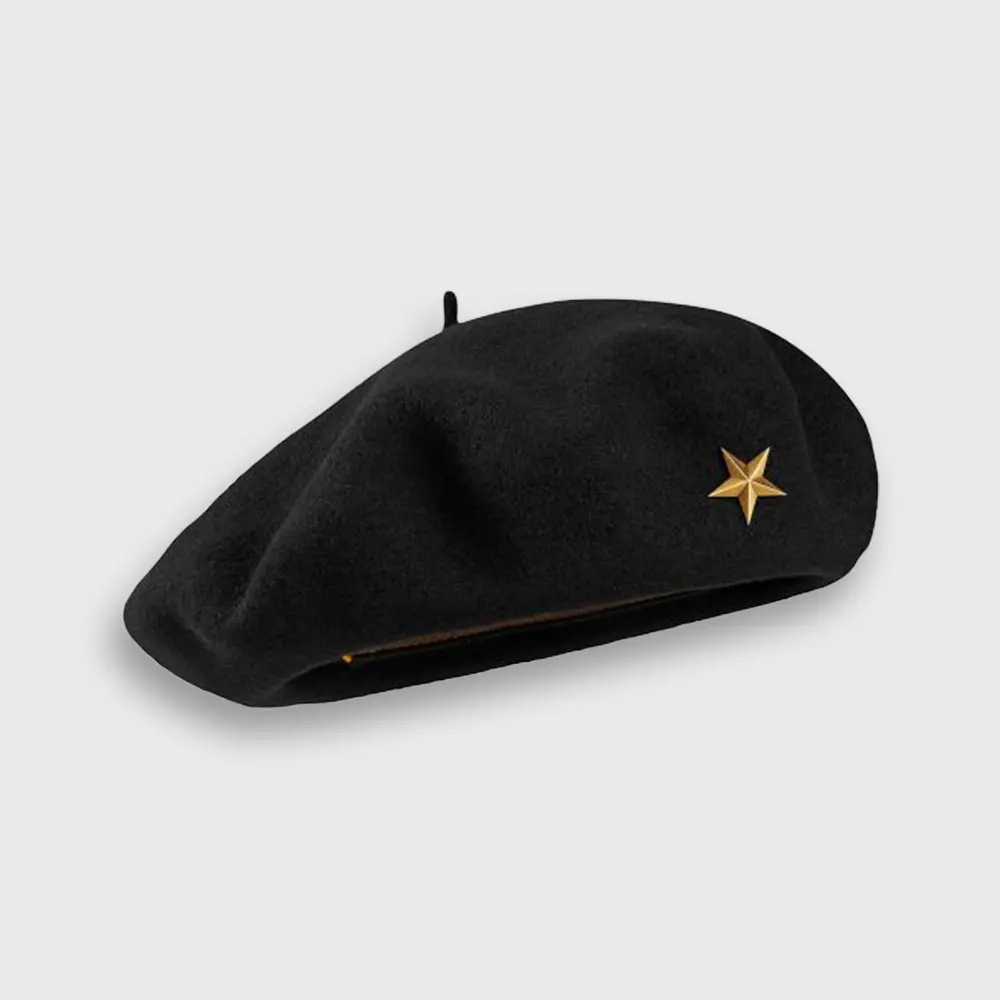 che beret zwart Laulhère voorkant
