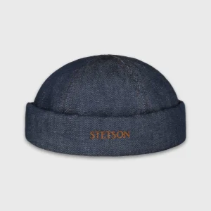 Bonnet docker en denim de la marque Stetson