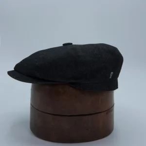 Casquette newspaper boy en denim foncé de la marque City Sport, vignette