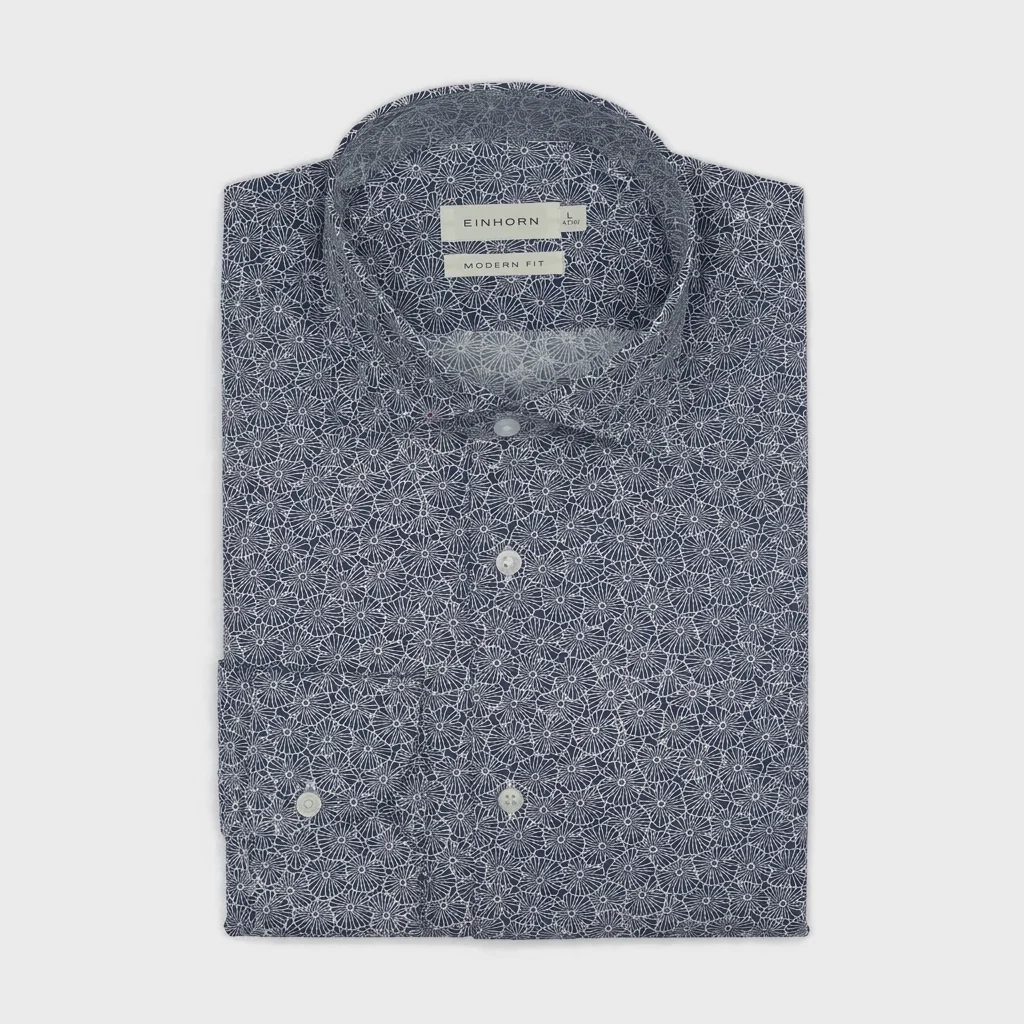 Chemise à motifs noirs et blancs en coton, de la marque Einhorn.