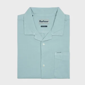 Chemise à manches courtes couleur menthe, de la marque Barbour.