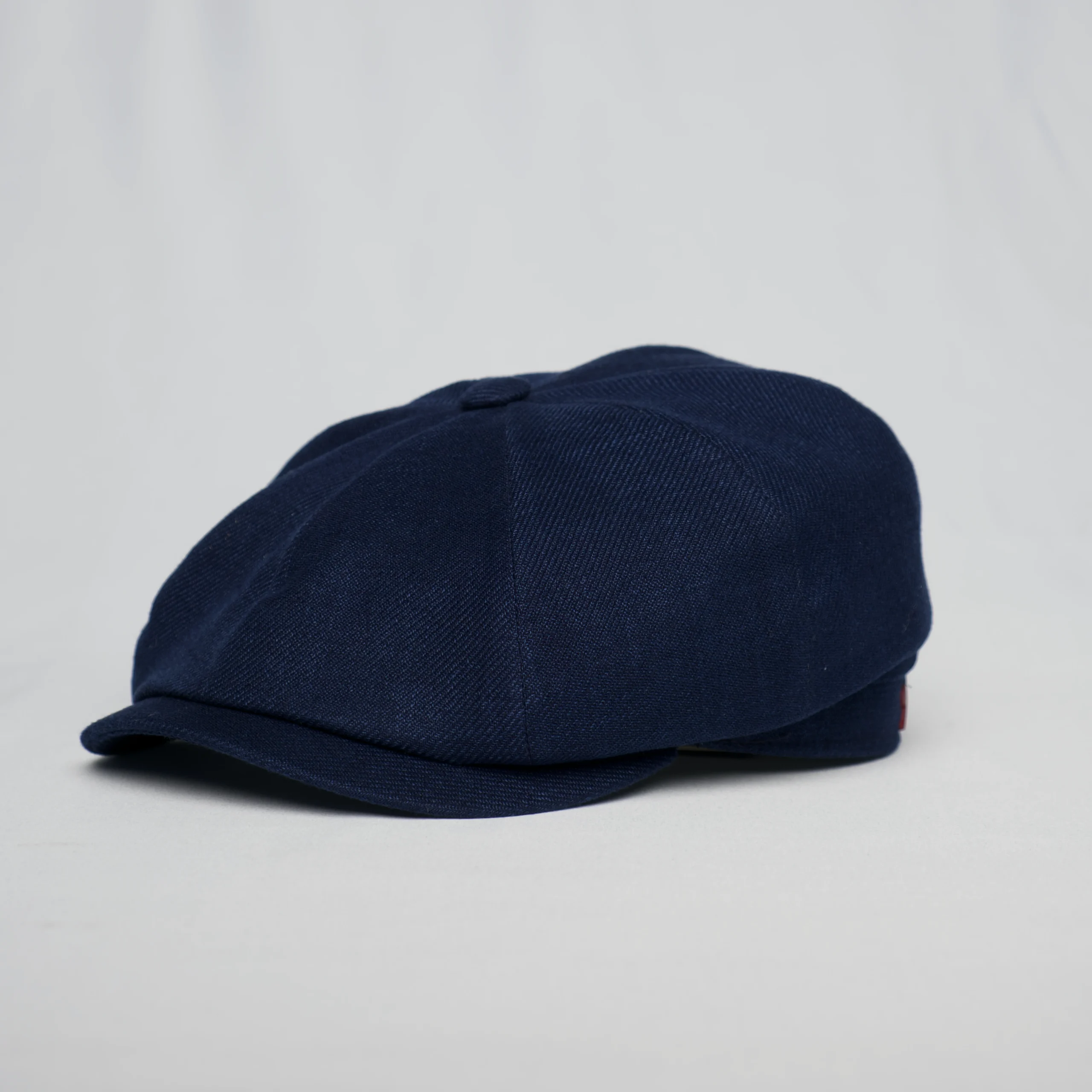 Casquette newspaper boy en laine d'été Zegna marine de la marque Alfonso D'este, photo de galerie 1
