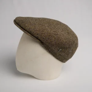 Flatcap City Sport, forme moderne, en pure laine vierge brune, thumbnail.