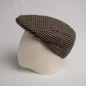 Ivy flatcap City Sport en laine et cachemire à motif pied-de-poule, thumbnail.