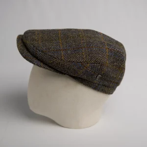 Flatcap classique City Sport en Harris Tweed à motif chevrons, thumbnail