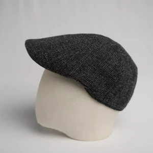 Flat cap 6 panneaux Stetson Texas en laine grise, thumbnail.